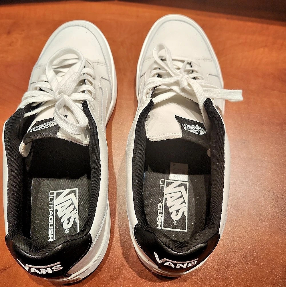 Vans Highland (Sporty) Mens Sneakers White & Black US 11